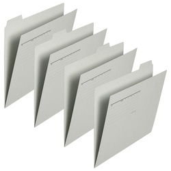 カットフォルダー　４山Ａ４横　グレー×１０