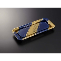 中央化学 寿司容器 HS澄板24-11 麻筆DB-BK 本体