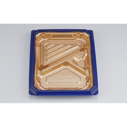 シーピー化成 弁当容器 BFNアルバ8S-2平 ロゼGN 本体