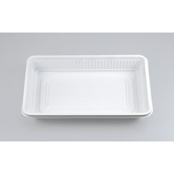 シーピー化成 弁当容器 耐熱-8 ホワイト 本体(B)