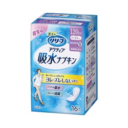 リリーフ　吸水ナプキン　多い時用　１６枚×１６