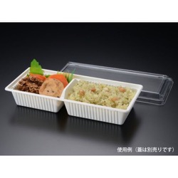 パックスタイル 弁当容器 PS ハコベン HB-2 本体 白