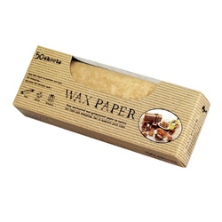 天満紙器 クッキングシート WP1000 ワックスペーパー(クラフト無地)150×150 50枚入