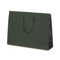 紙手提袋 1042 手提袋 T-Y カラークラフト グリーン ベルベ