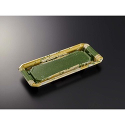 中央化学 寿司容器 HS澄板24-11 若草GN-BK 本体