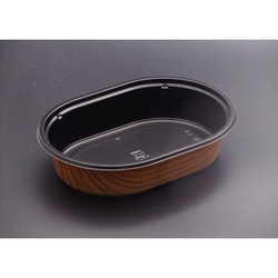 リスパック 弁当容器 バイオデリカ HD 711B 本体 一木(外ラミ)