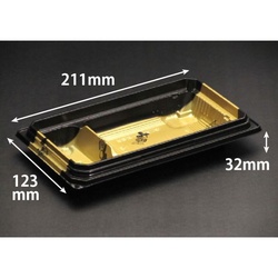 リスパック どんぶり容器 バイオデリカ 枠重 3-2B 本体 K-かづき金J10