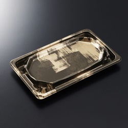 中央化学 刺身容器 BCF 宝台 20-12 西陣BK-BK本体