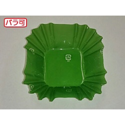 セイコー おかずカップ ラミケースOPP四角8号Dグリーン 500枚