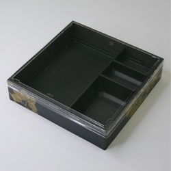 折箱 HW-65F(45) 新琥珀松黒 OPS平蓋セット アクタ