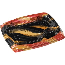 【廃番商品】弁当容器 MSDエリッシュ24-19-2 はけ嵐赤 エフピコ