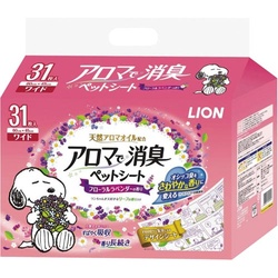 アロマで消臭ペットシート　ワイド　３１枚×４