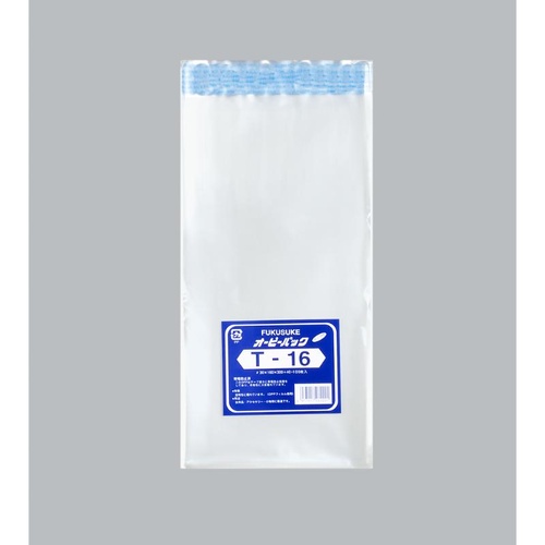 テープ有 OPP袋 オーピーパックC T-16 100枚入 福助工業