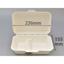 大黒工業 弁当容器 モールドパック仕切付 MP-7 無地