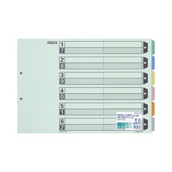 カラー仕切カード　Ａ３横　６山　１０組