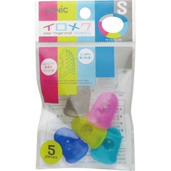 キャップ型指サック　イロメク（Ｓ）１パック５個入