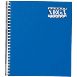 ネガアルバム　６段ネガポケット　スライド２５穴　青