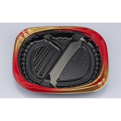 シーピー化成 弁当容器 CBFまろん8S-2 ゴルトBR 本体