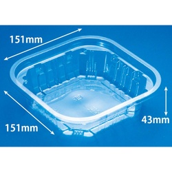 透明カップ バイオ 150角 500BS リスパック