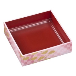 弁当容器 WPS-角150-150(V) 本体 市松春扇 エフピコ