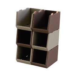 スタッキングコンテナＳＳ　６個セット　ＢＮ×ＭＧＹ