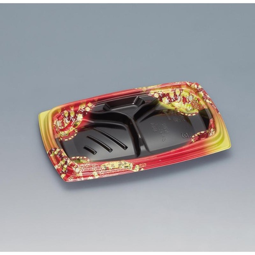 弁当容器 祝い膳24-16-4H 小町内黒 福助工業