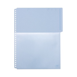 カラーベースハーフポケット　青　１０枚入