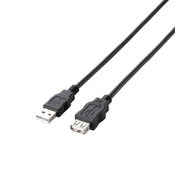 エコＵＳＢ２．０延長ケーブル　３ｍ　ＢＫ