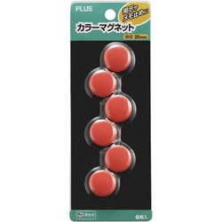 カラーマグネットＣＰ−０２０Ｍ　レッド　６個×１０