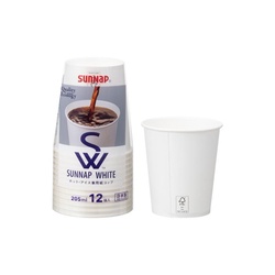 紙コップ サンナップ FMX SW ペーパーカップ 7オンス 205ml 12p