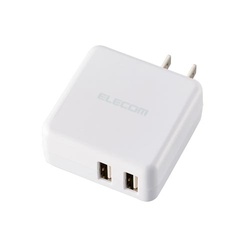 ＡＣ充電器　３．６Ａ　Ａ２ポート　白