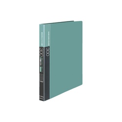 名刺ホルダー差替式　Ａ４縦　緑　３０穴３００名横入