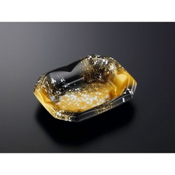 中央化学 どんぶり容器 SD 波音丼 K20-16浅 箔BK-BK 本体 発泡