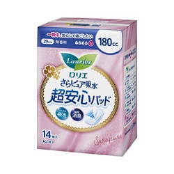ロリエ　さらピュア吸水超安心パッド１８０ｃｃ１４枚