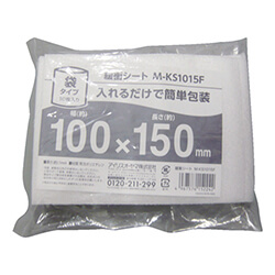 【廃番商品】シート緩衝材100mm×150mm　白　【ＩＲＩＳ ５７３１８１ 緩衝シート 袋タイプ １０枚入り】