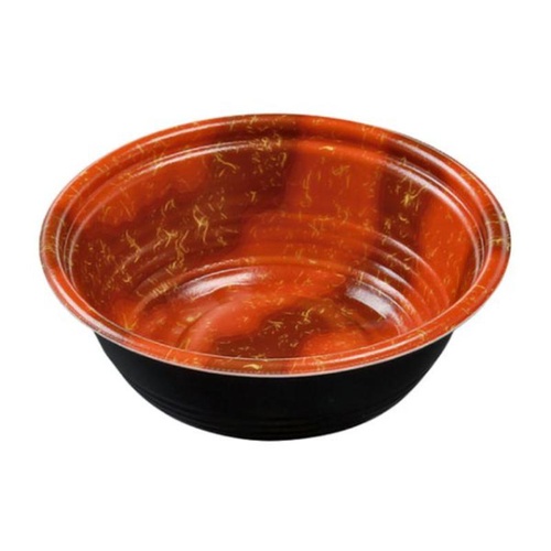 麺容器 MFPホット麺18小(60)R ゆら赤黒 エフピコ