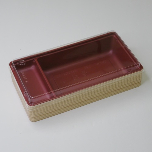 弁当容器 TS-70×37B(40) 杉 赤高蓋セット アクタ