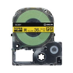 ＰＲＯテ−プ３個パック黄・黒文字３６ｍｍ