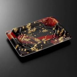 中央化学 刺身容器 四方盛 17-11 竹霞R 本体