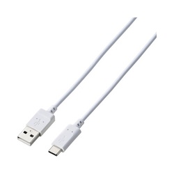 タイプＣケーブル　ＡｔｏＣ　１ｍ　２本セット　白