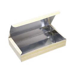 弁当容器 紙製銀折箱 アサヒパック中 1.5合 K-6 フタ一体型 旭創業