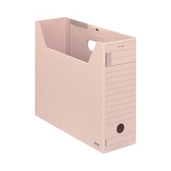ファイルボックス　Ｆタイプフタ付　Ａ４横　桃