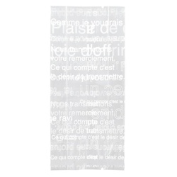 テープ無 OPP袋 カフェオレスイーツパック(ホワイト) クリア-2(100枚) ヘッズ