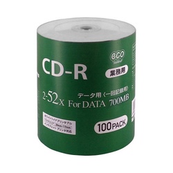 ＣＤ−Ｒ　データ用　シュリンク１００枚