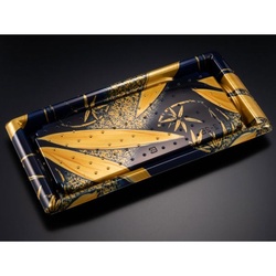 【廃番商品】リスパック 寿司容器 板前12-2B ささ箔紺 本体