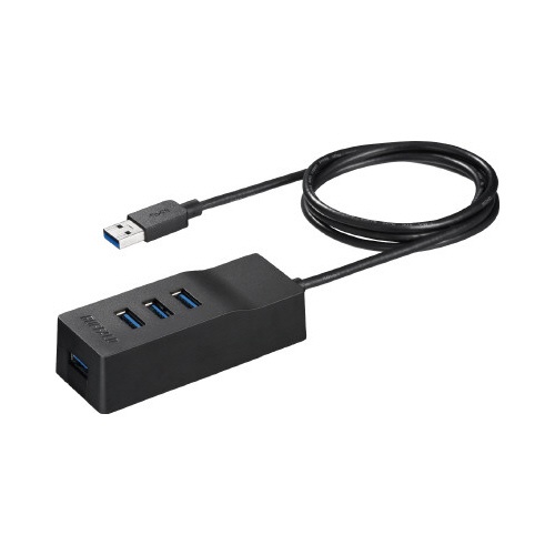 ＵＳＢハブ　マグネット付き　ブラック