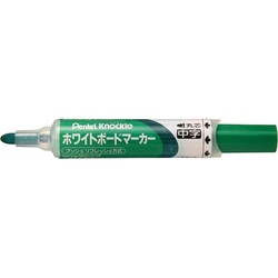 ホワイトボードマーカーノックル　中字丸芯　緑１０本