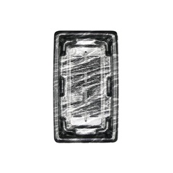 惣菜容器 MTD25-15平 本体 エコ黒木銀 エフピコ