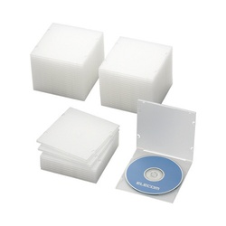 ＣＤ・ＤＶＤケース　５ｍｍ　ＰＰ製　クリア　５０枚
