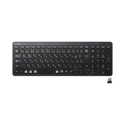 ワイヤレスコンパクトキーボード　ブラック